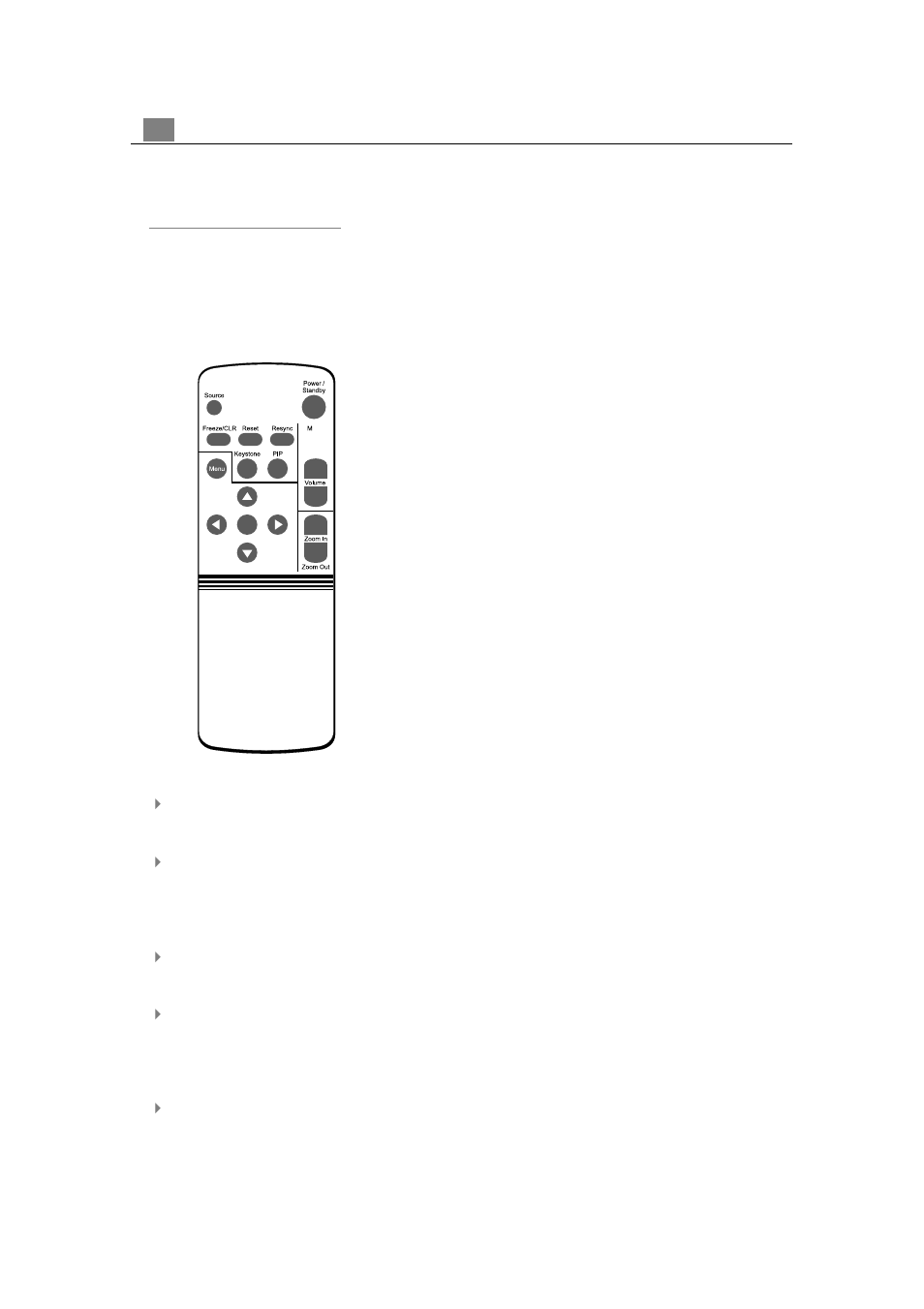 User controls, Panel control & remote control, Remote control | VIEWSONIC PJ875 User Manual | Page 20 / 32