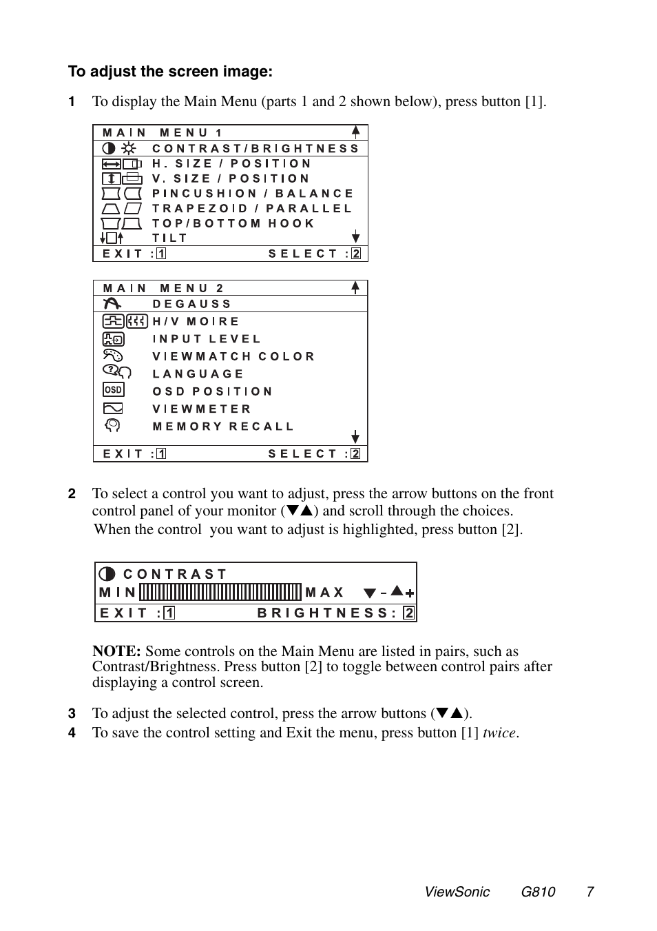 VIEWSONIC G810 User Manual | Page 8 / 20