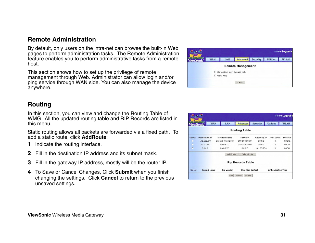 VIEWSONIC Wireless Media Gateway WMG80 User Manual | Page 37 / 105