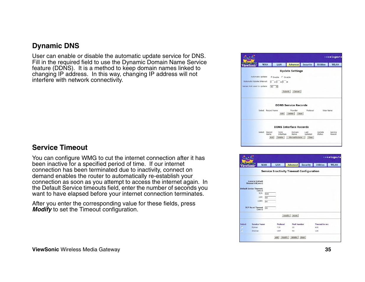 VIEWSONIC Wireless Media Gateway WMG80 User Manual | Page 41 / 105