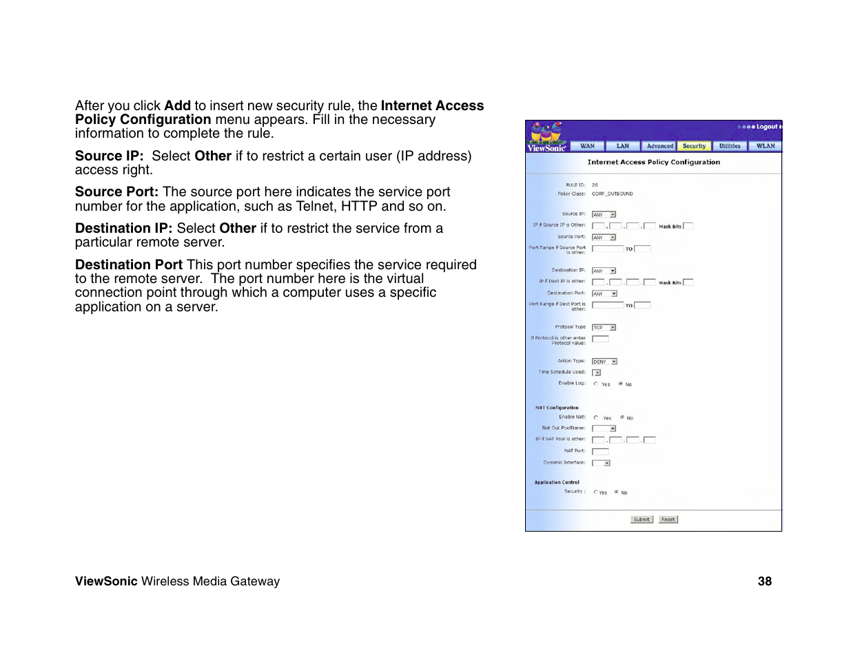 VIEWSONIC Wireless Media Gateway WMG80 User Manual | Page 44 / 105