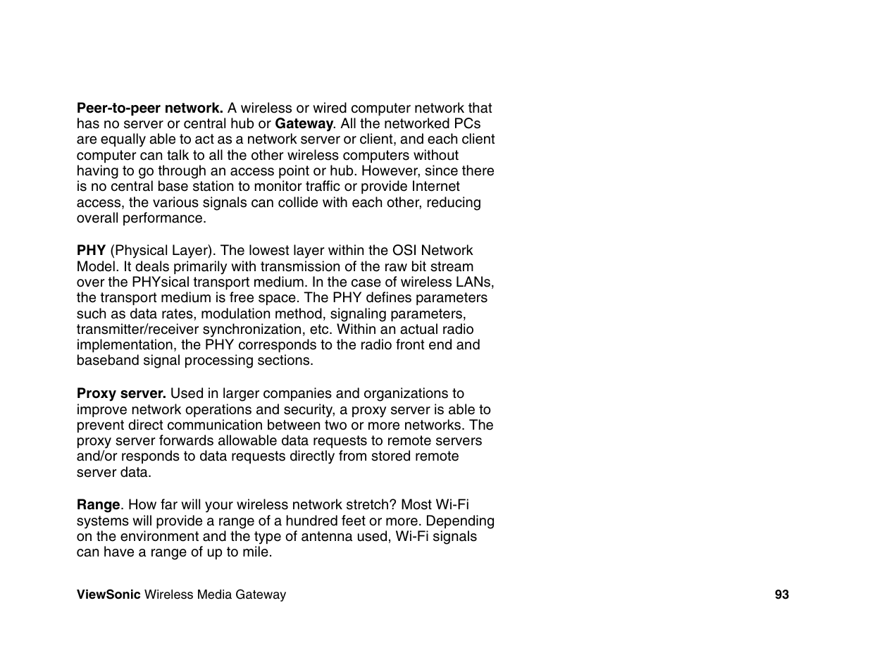 VIEWSONIC Wireless Media Gateway WMG80 User Manual | Page 99 / 105