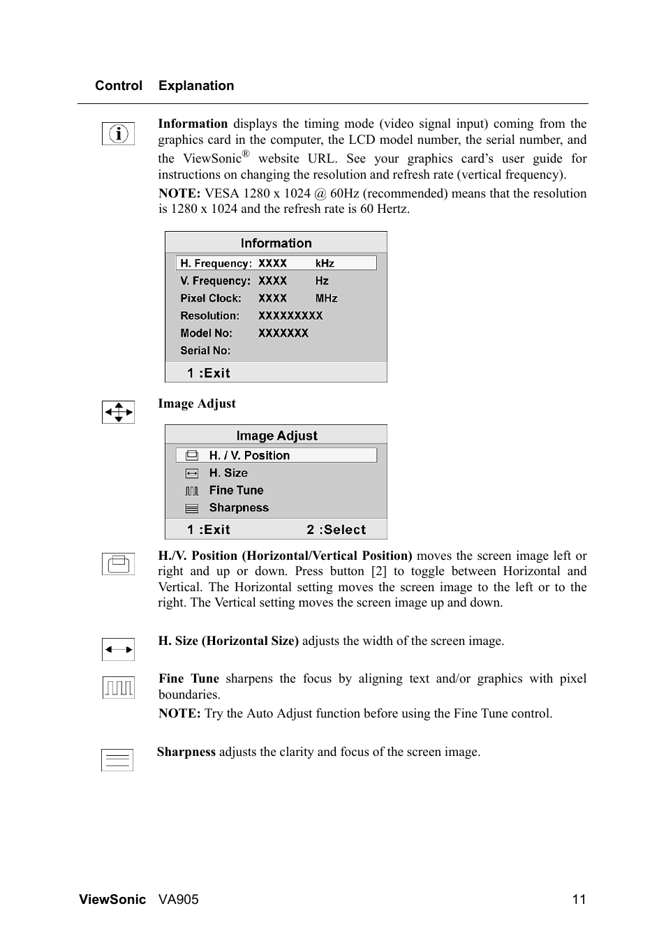 VIEWSONIC VA905 User Manual | Page 13 / 20