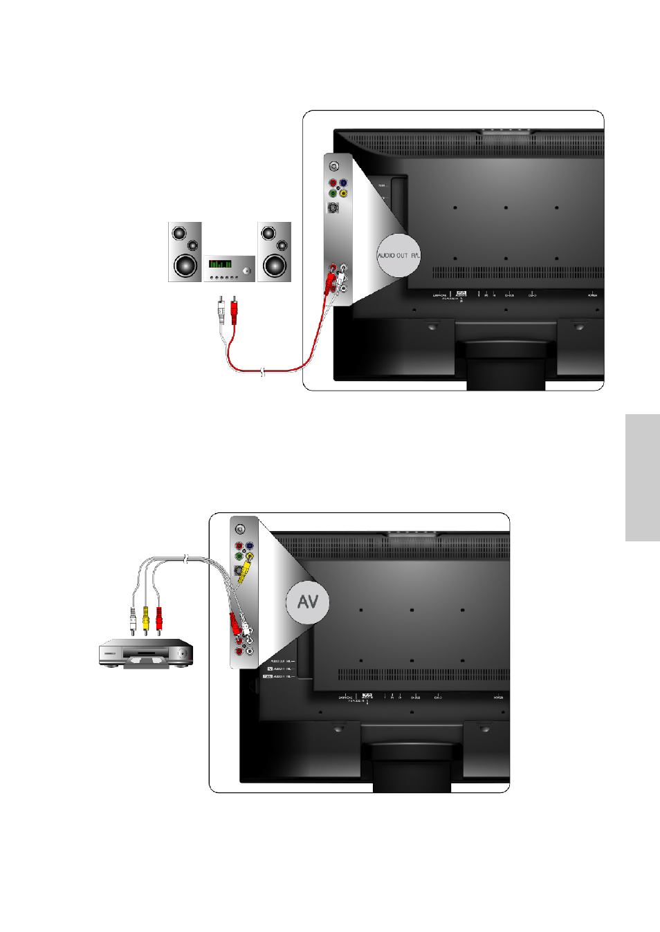 Connect audio cable | VIEWSONIC N2750w User Manual | Page 12 / 47