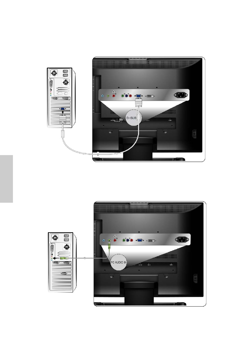 Connect to the pc | VIEWSONIC N2750w User Manual | Page 15 / 47