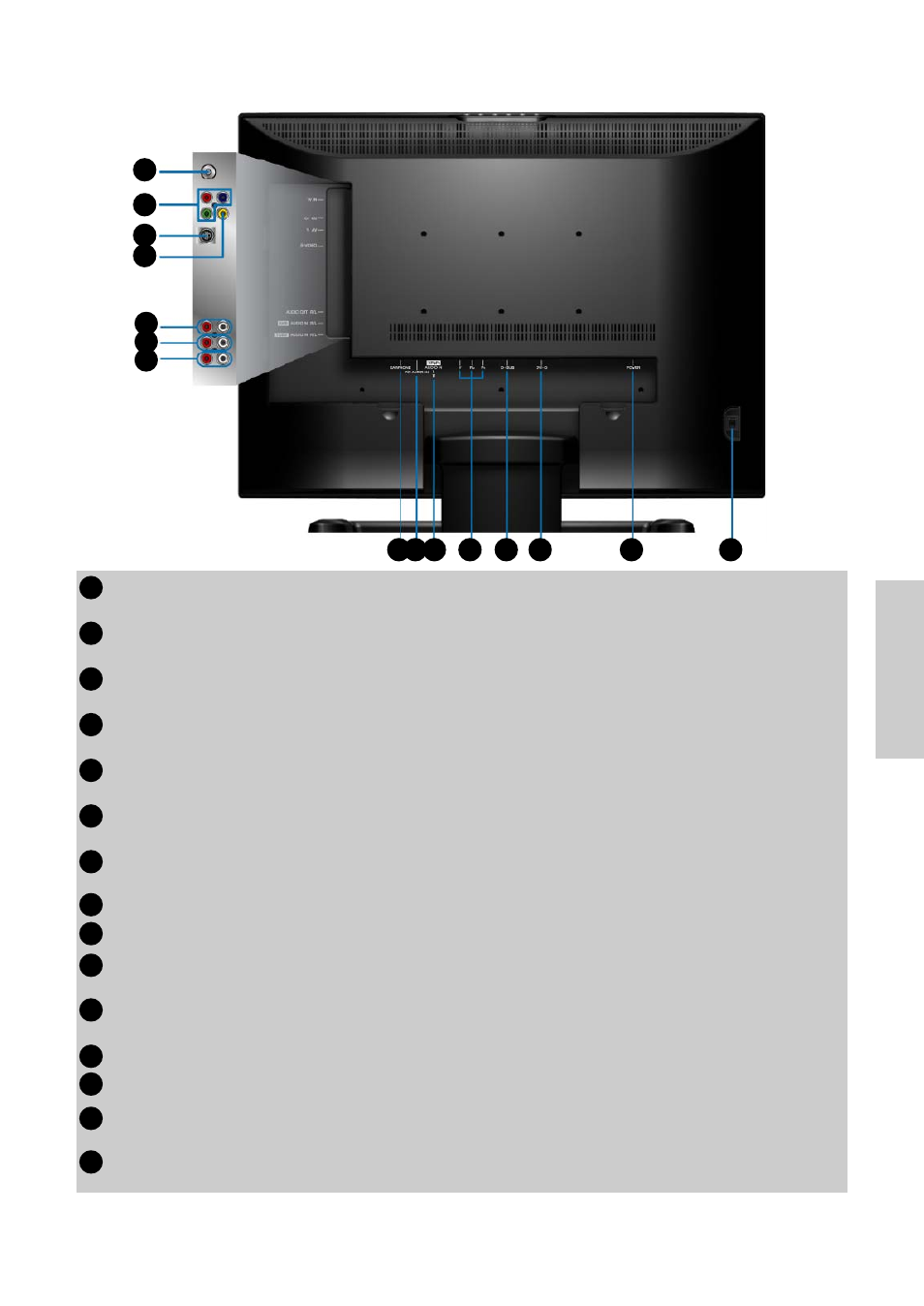 Rear view of the product | VIEWSONIC N2750w User Manual | Page 8 / 47