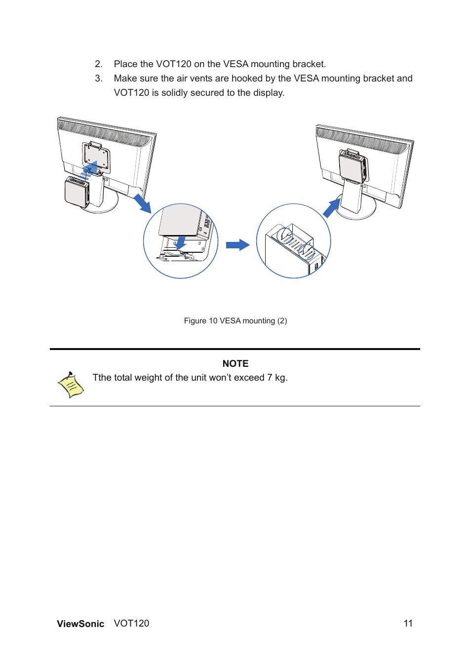 VIEWSONIC VOT120 User Manual | Page 19 / 38