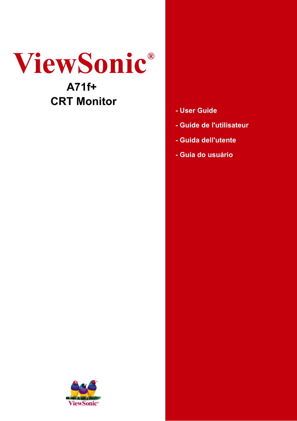 VIEWSONIC A71F+ User Manual | 18 pages