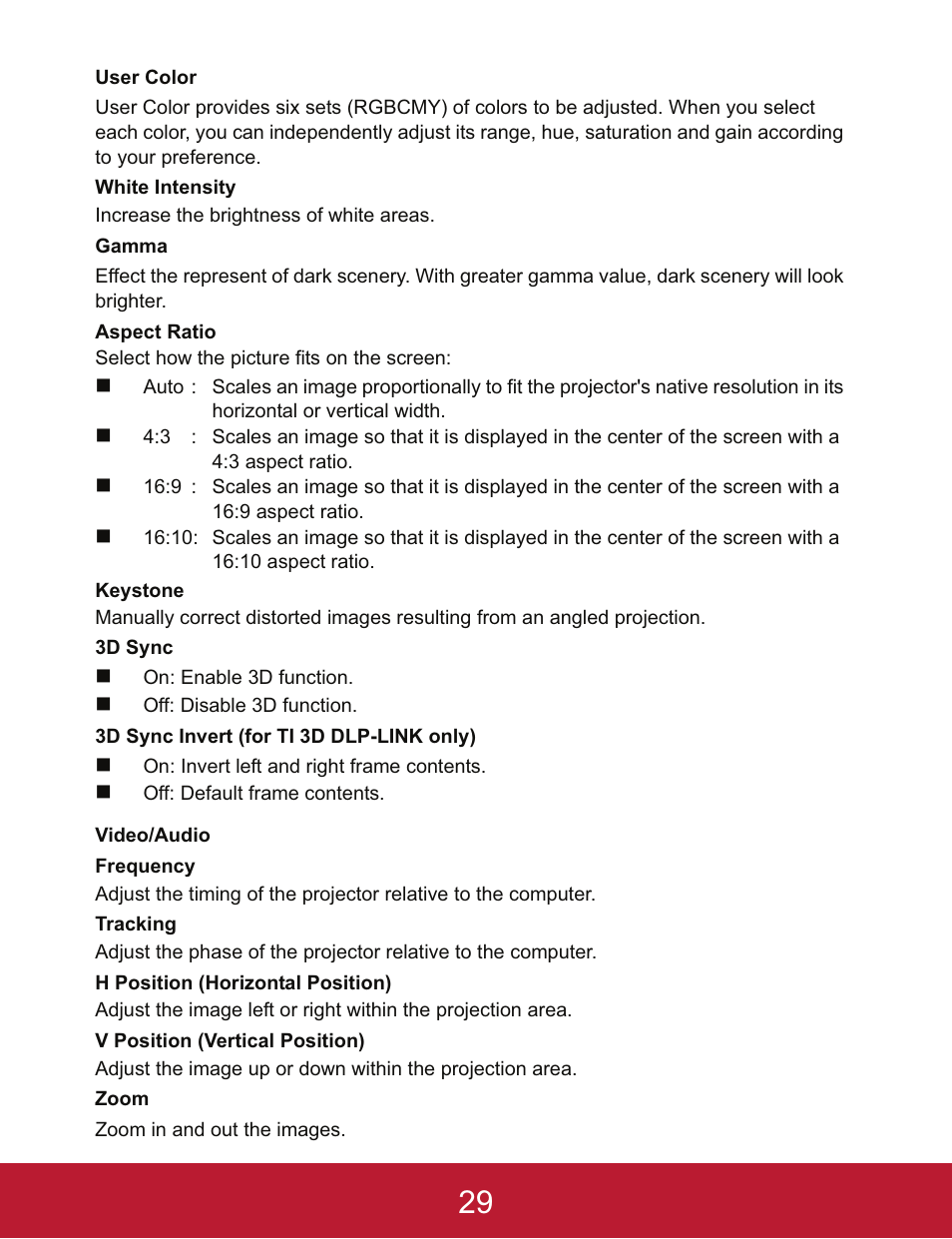 VIEWSONIC PJD5233 User Manual | Page 32 / 54