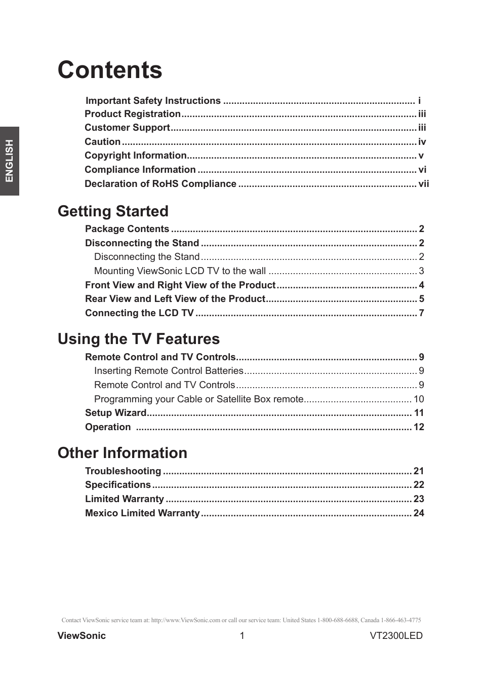VIEWSONIC VS13215-1M User Manual | Page 9 / 34