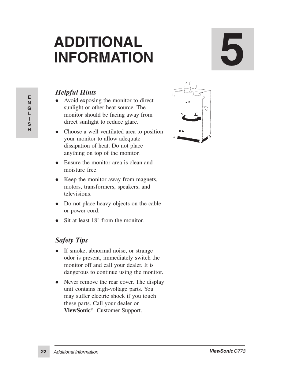 Additional information | VIEWSONIC G773 User Manual | Page 29 / 32