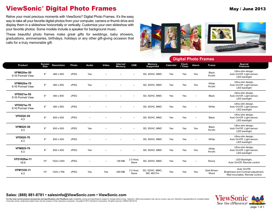 VIEWSONIC DPA709BK User Manual | 1 page