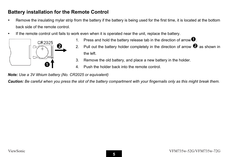 VIEWSONIC VFM735W-72G User Manual | Page 11 / 35