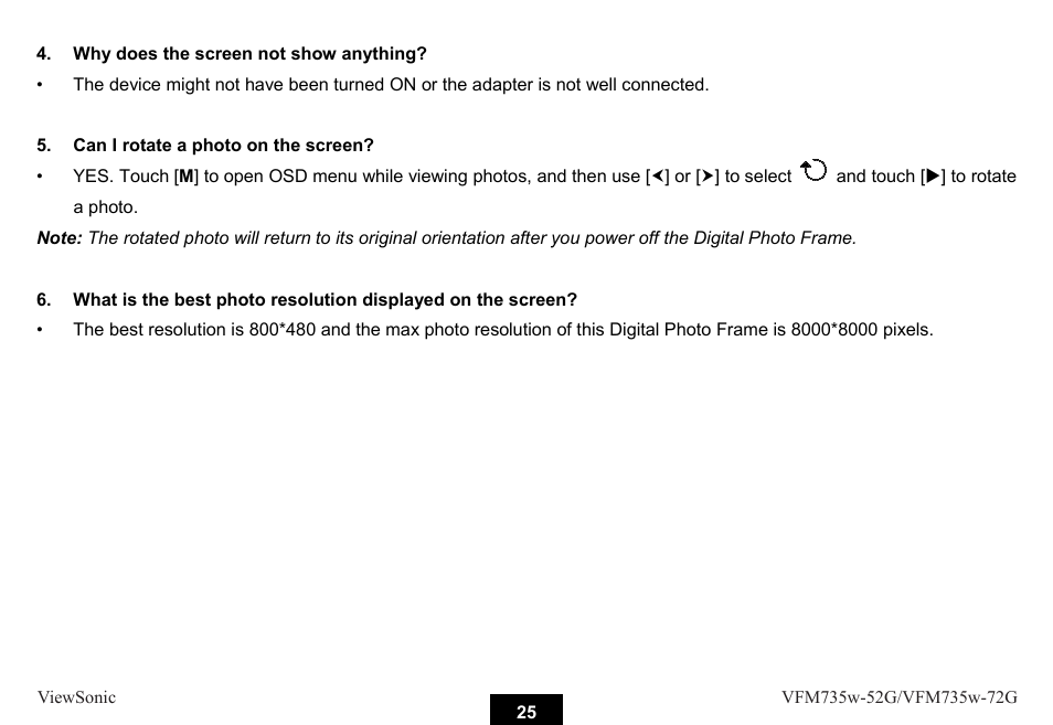 VIEWSONIC VFM735W-72G User Manual | Page 31 / 35