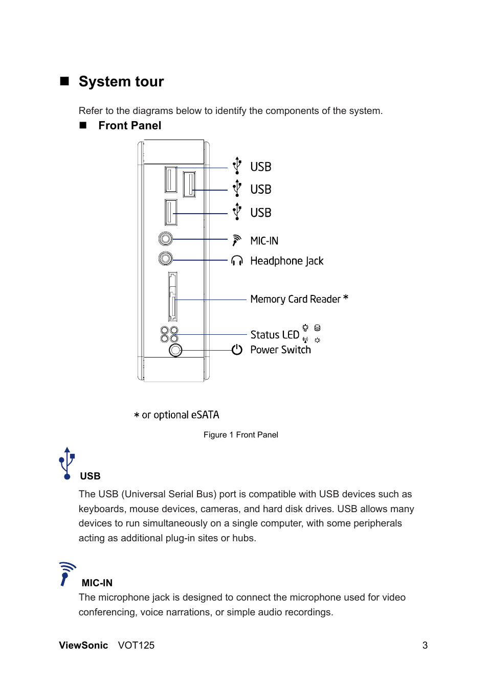 System tour | VIEWSONIC VS13172 User Manual | Page 11 / 39