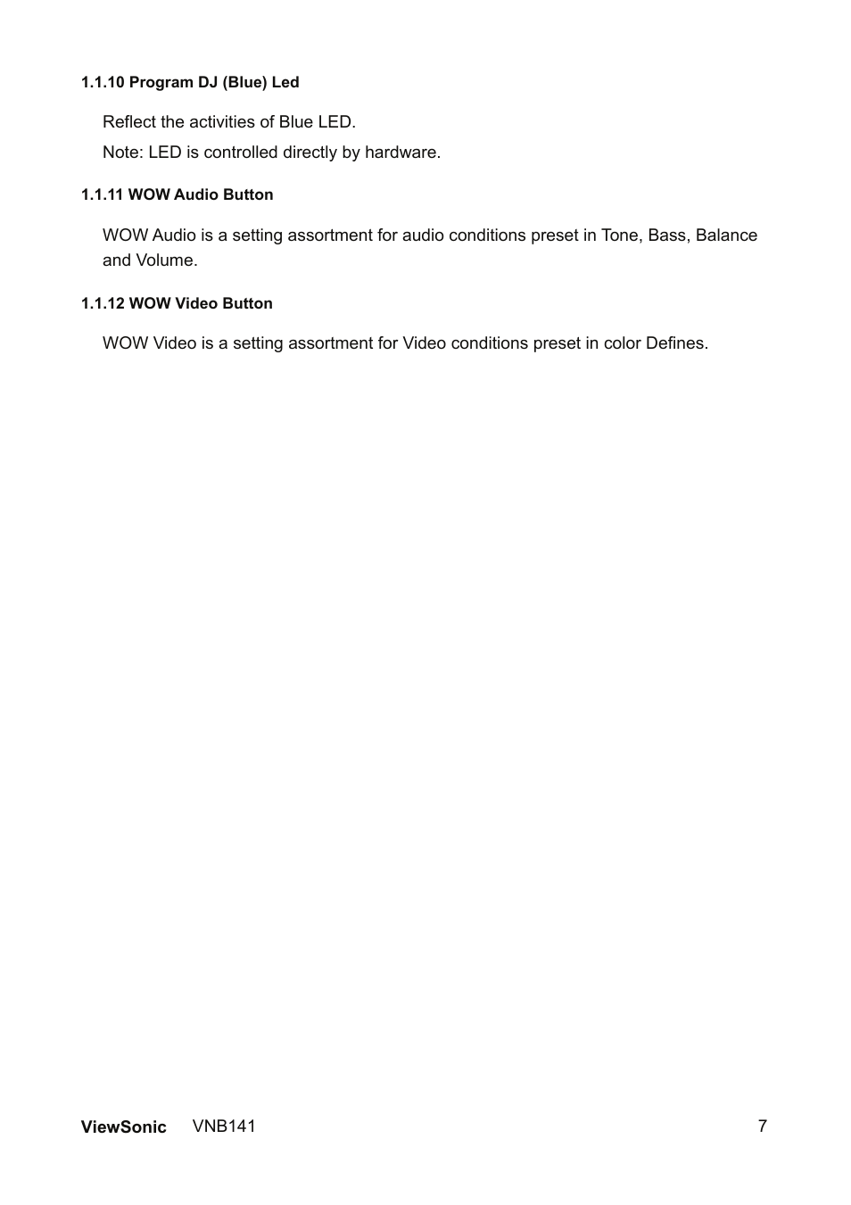 VIEWSONIC VNB141 VS13235 User Manual | Page 14 / 41