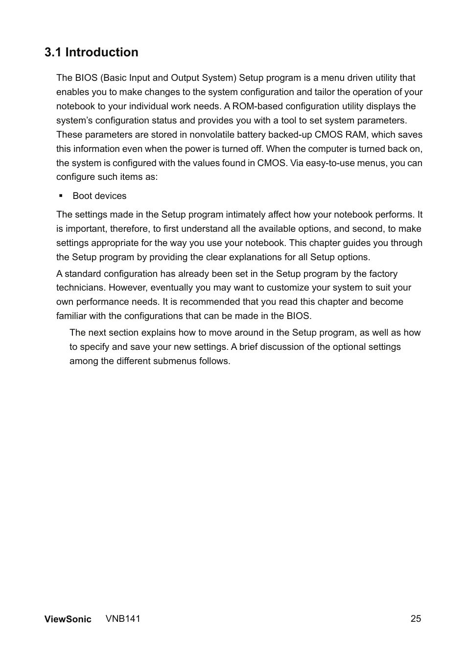 1 introduction | VIEWSONIC VNB141 VS13235 User Manual | Page 32 / 41