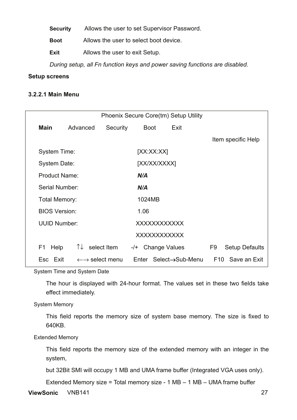 VIEWSONIC VNB141 VS13235 User Manual | Page 34 / 41