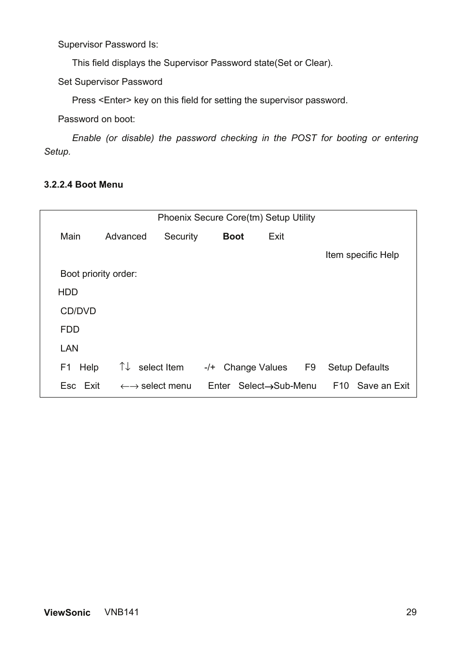 VIEWSONIC VNB141 VS13235 User Manual | Page 36 / 41
