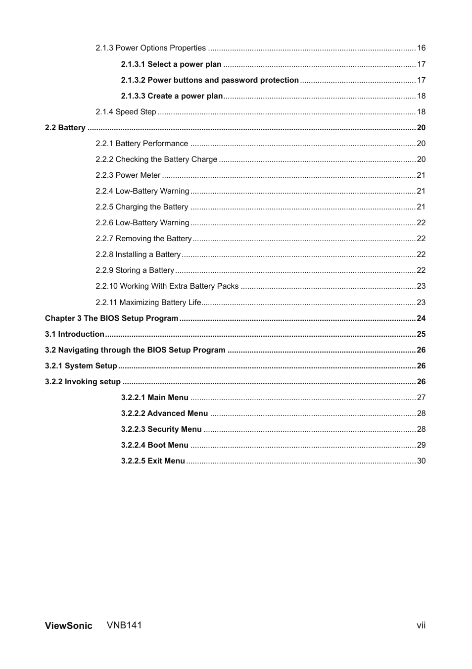 VIEWSONIC VNB141 VS13235 User Manual | Page 7 / 41