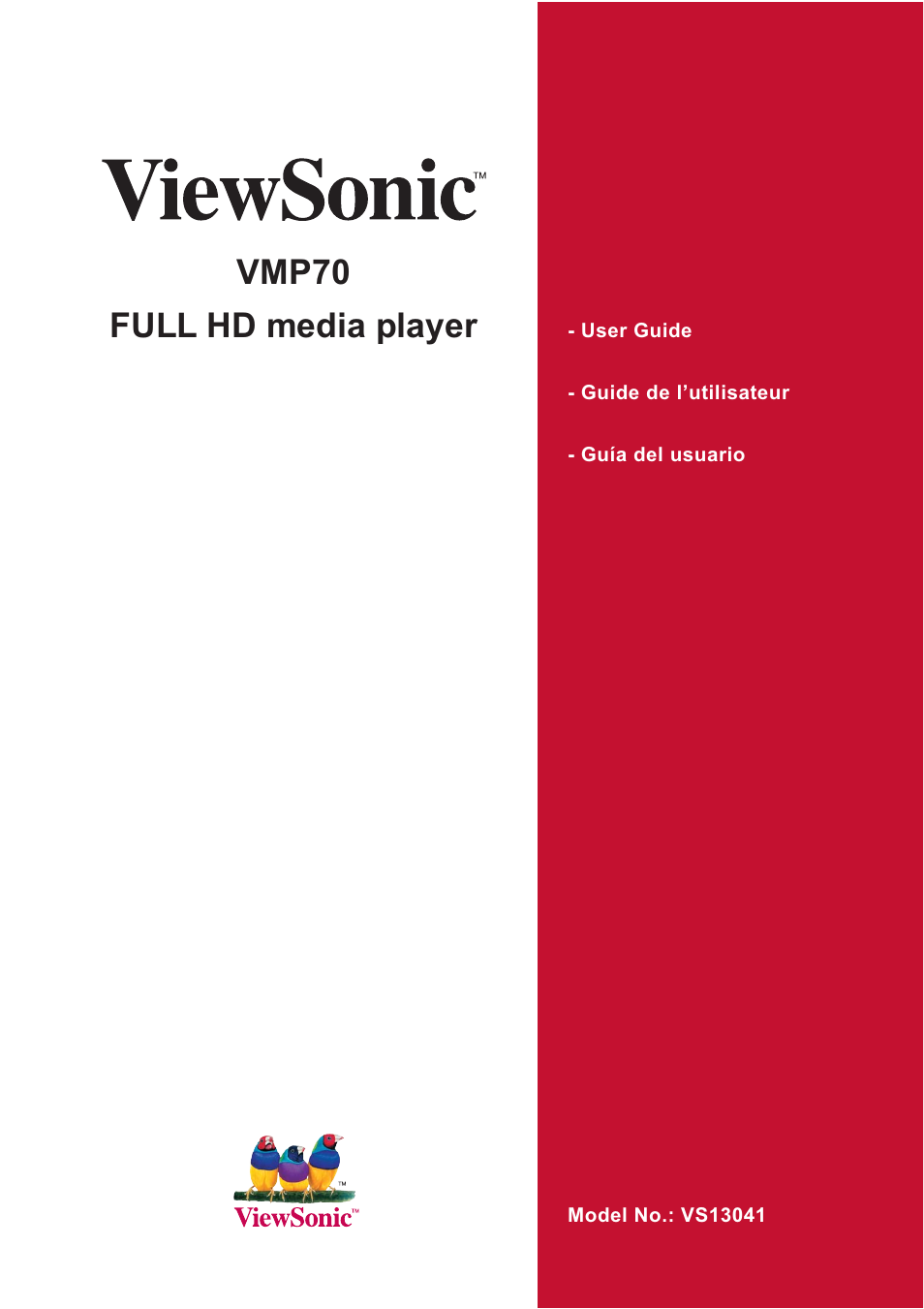 VIEWSONIC VMP70 User Manual | 28 pages