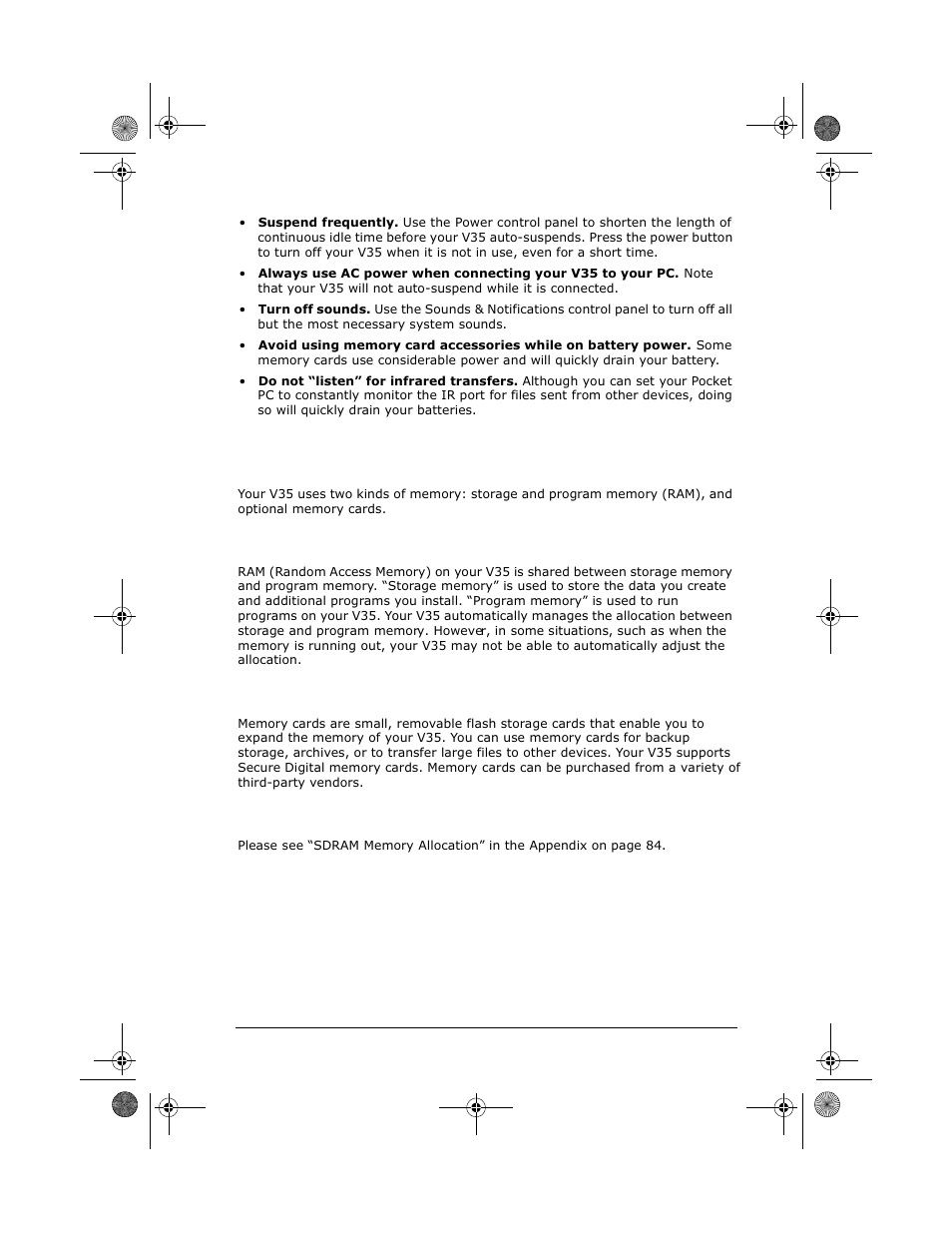 Managing memory | VIEWSONIC PC V35 User Manual | Page 39 / 92