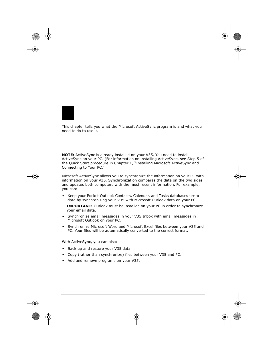 Microsoft activesync, Using microsoft activesync, 4microsoft activesync | VIEWSONIC PC V35 User Manual | Page 46 / 92