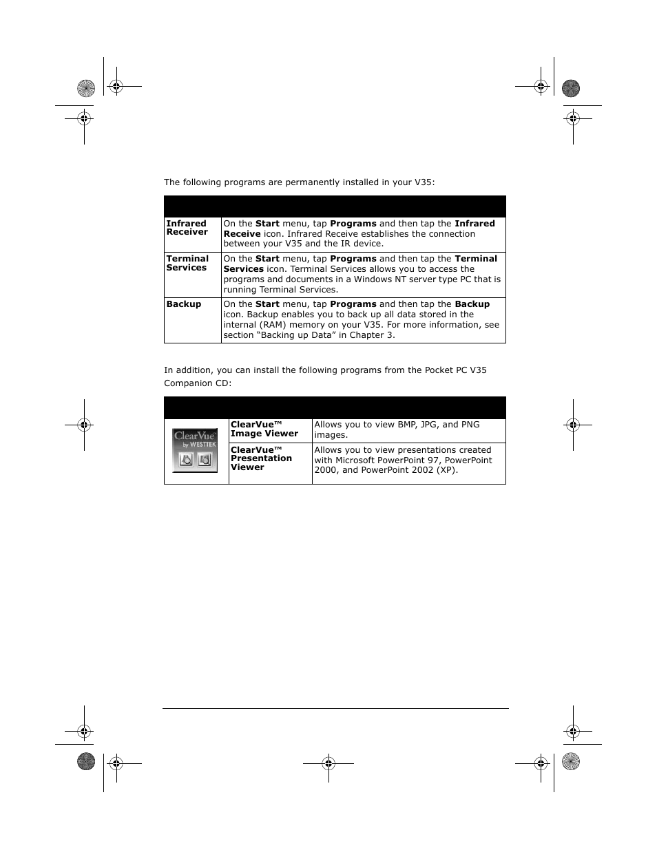 Other programs | VIEWSONIC PC V35 User Manual | Page 71 / 92