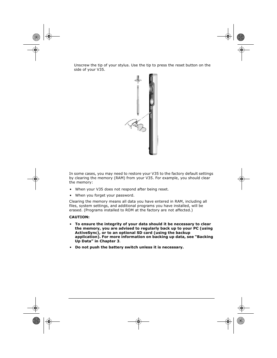 Restoring factory defaults | VIEWSONIC PC V35 User Manual | Page 79 / 92
