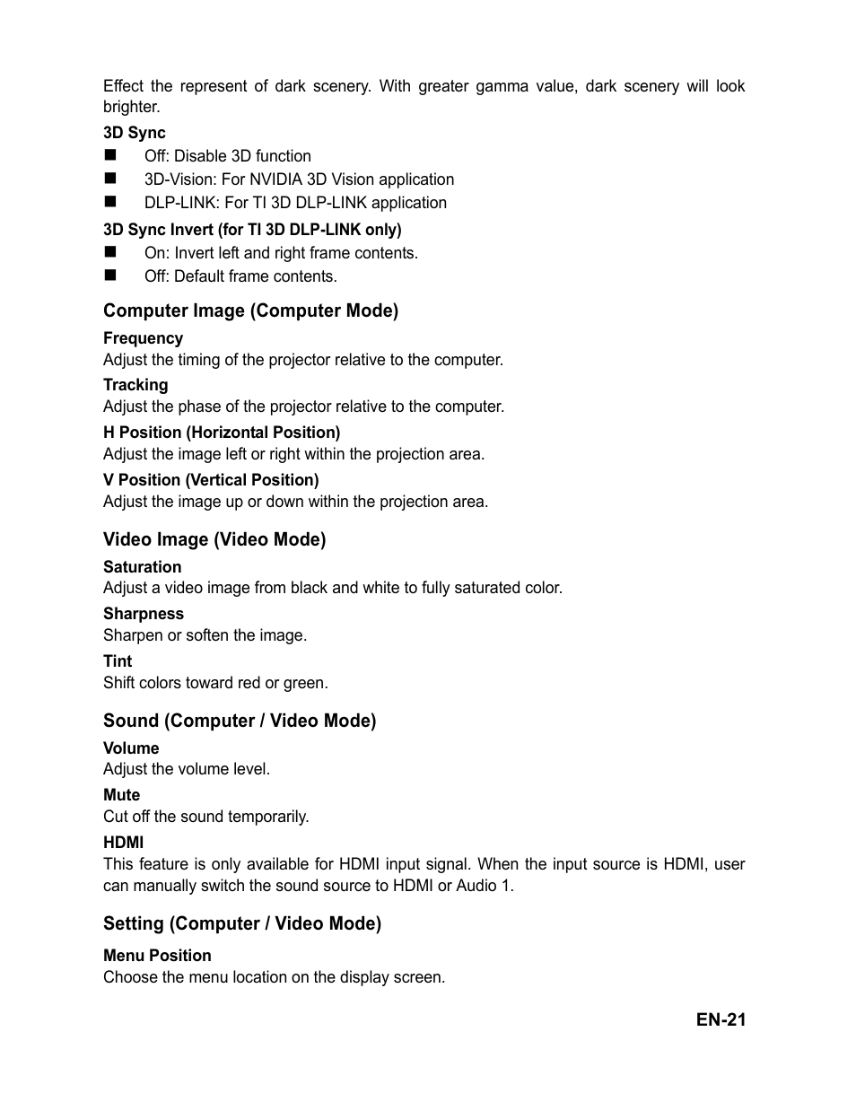 VIEWSONIC VS12476 User Manual | Page 24 / 59