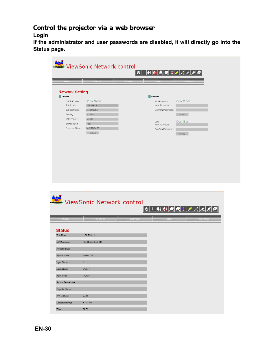 VIEWSONIC VS12476 User Manual | Page 33 / 59