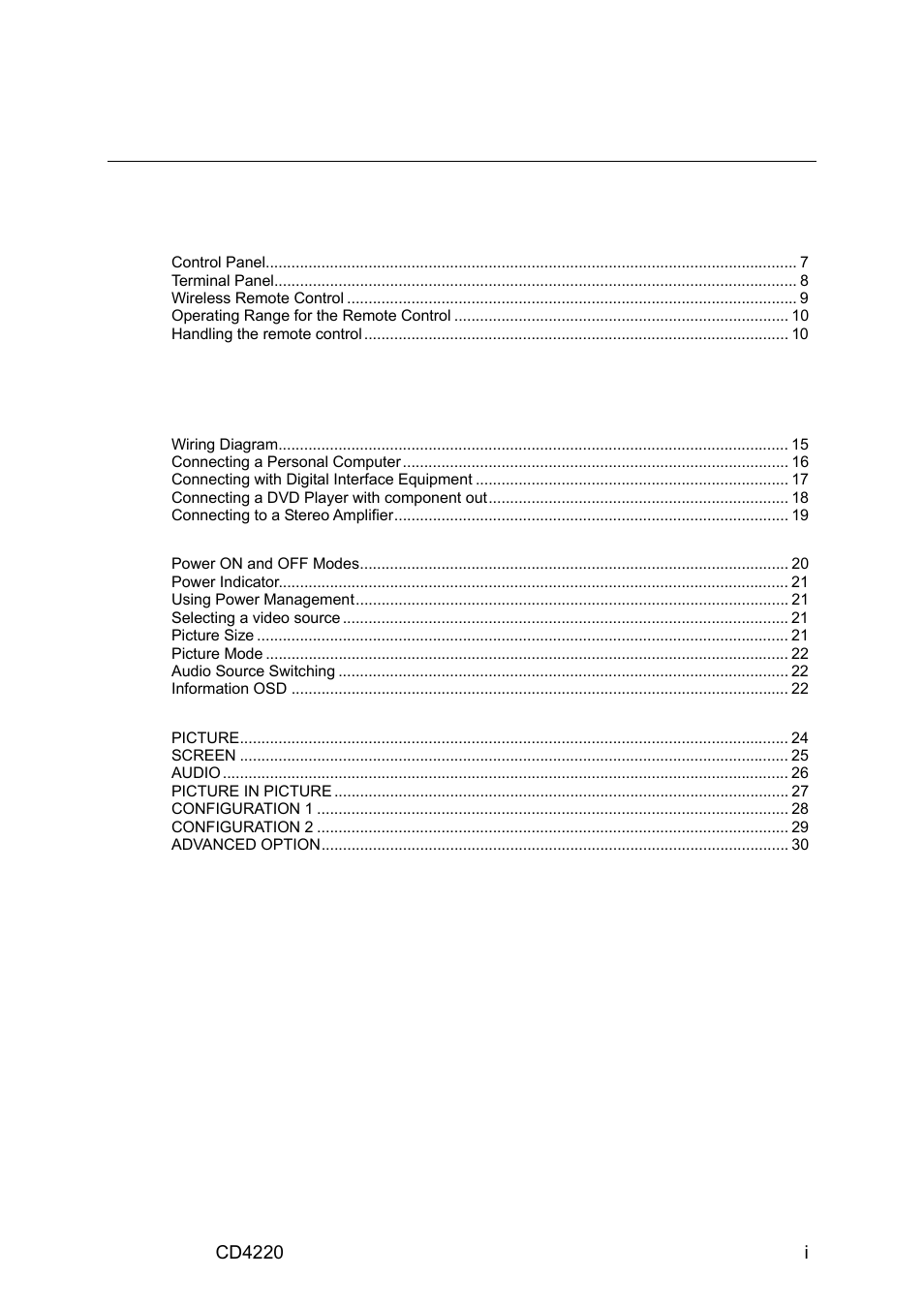 Content | VIEWSONIC CD4220 User Manual | Page 2 / 58