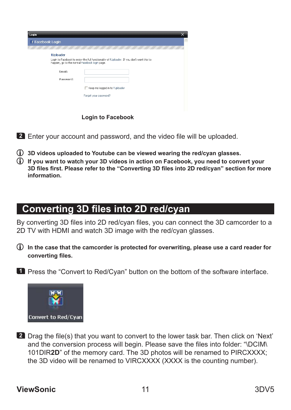 Converting 3d files into 2d red/cyan | VIEWSONIC VS13782 User Manual | Page 16 / 25
