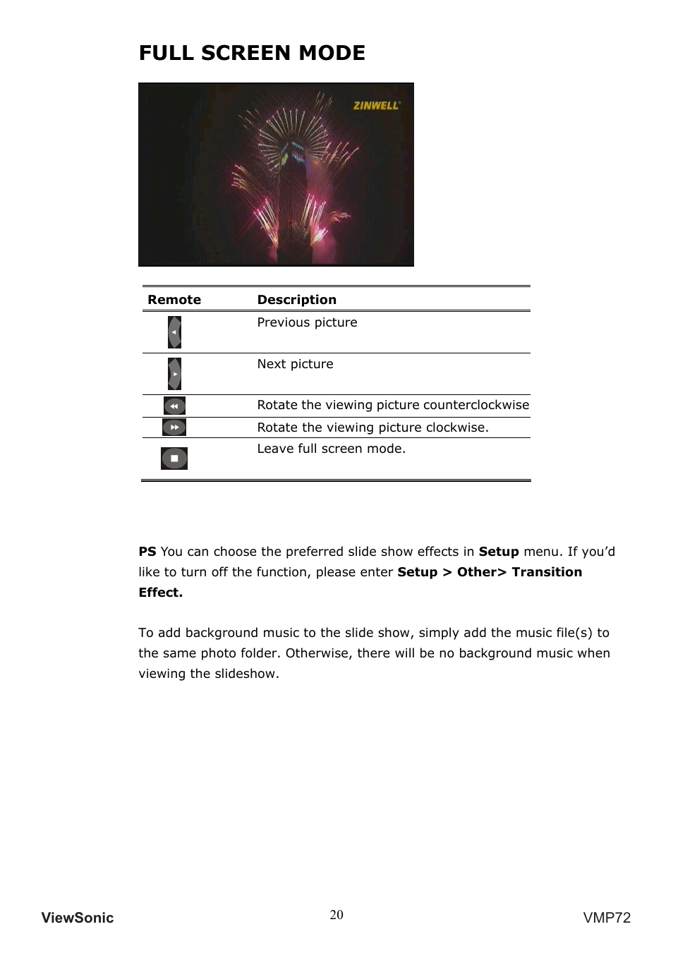 Full screen mode | VIEWSONIC VS13057 User Manual | Page 24 / 34