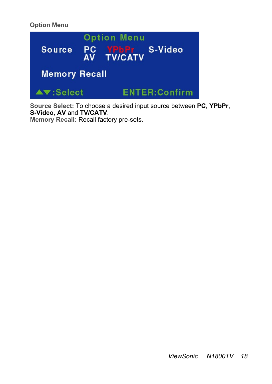 VIEWSONIC N1800TV User Manual | Page 19 / 30