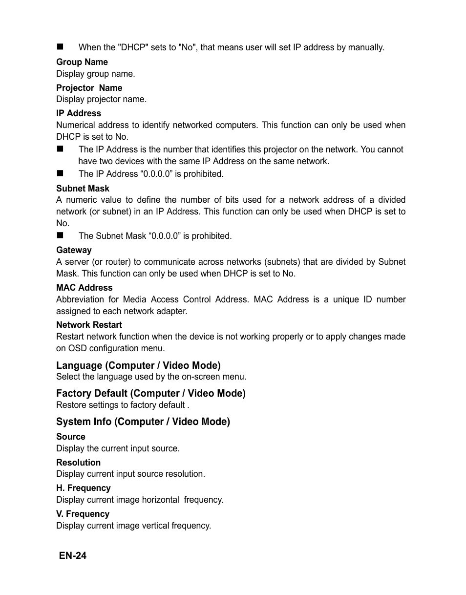 VIEWSONIC PJD6251 User Manual | Page 27 / 59