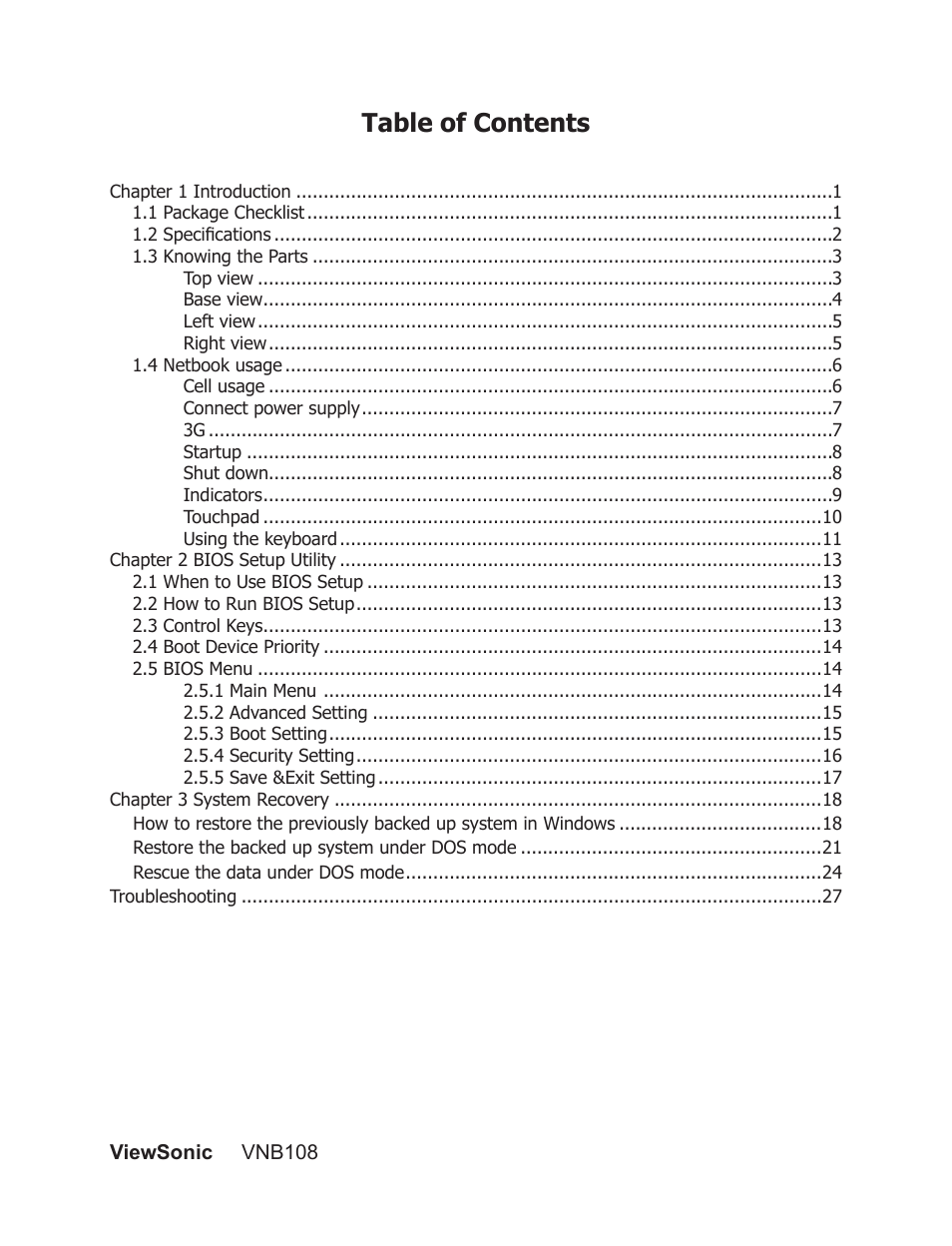 VIEWSONIC VS13329 User Manual | Page 6 / 38