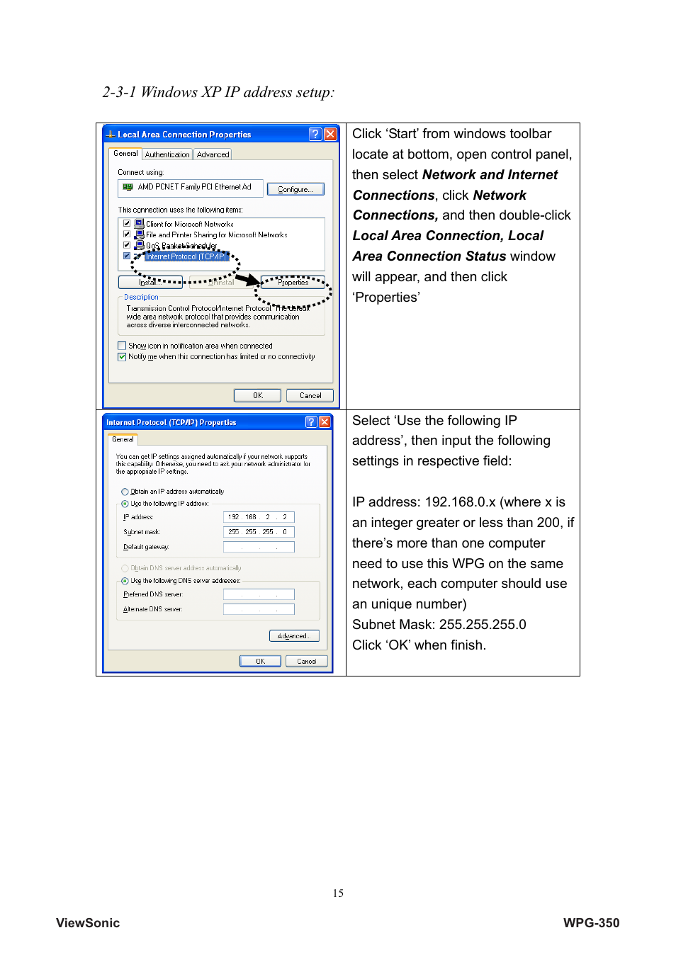 VIEWSONIC Wireless Presentation Gateway WPG-350 VS12526 User Manual | Page 20 / 65