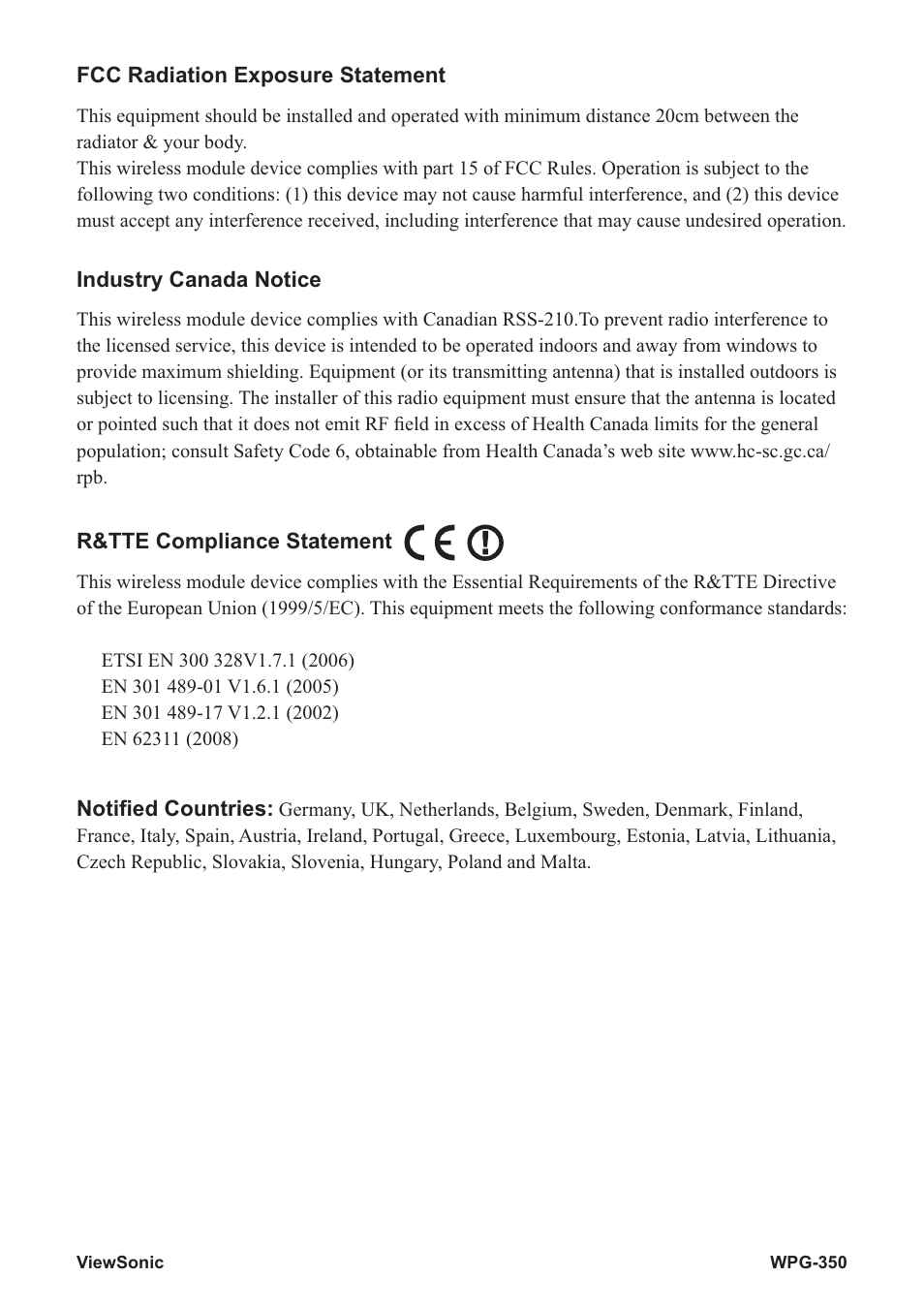 VIEWSONIC Wireless Presentation Gateway WPG-350 VS12526 User Manual | Page 3 / 65