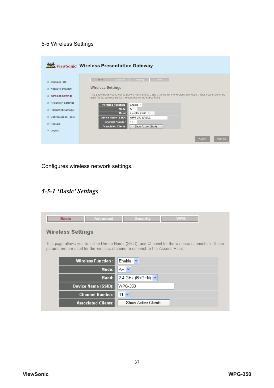 VIEWSONIC Wireless Presentation Gateway WPG-350 VS12526 User Manual | Page 42 / 65