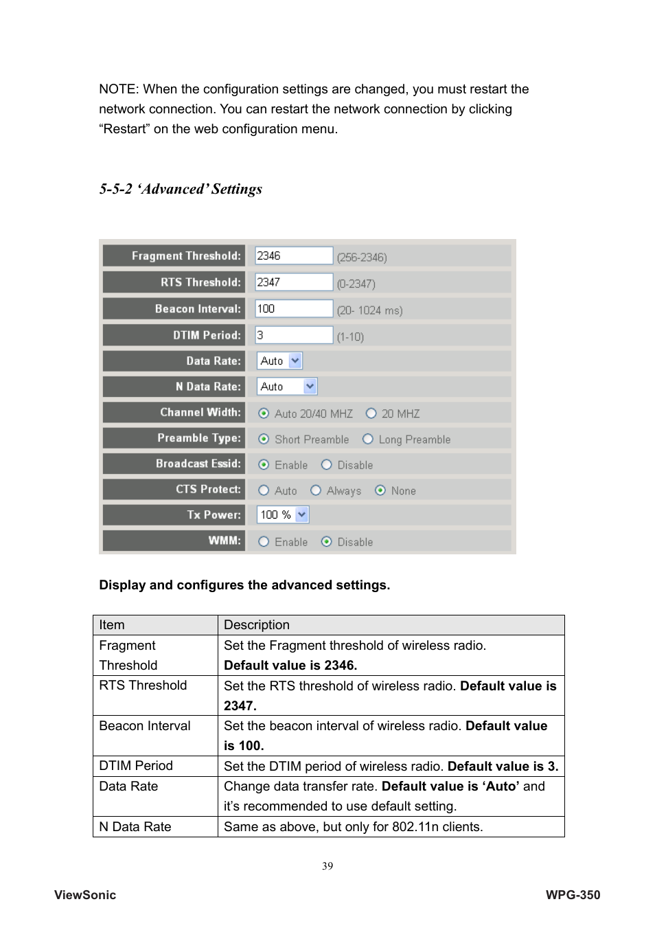 VIEWSONIC Wireless Presentation Gateway WPG-350 VS12526 User Manual | Page 44 / 65