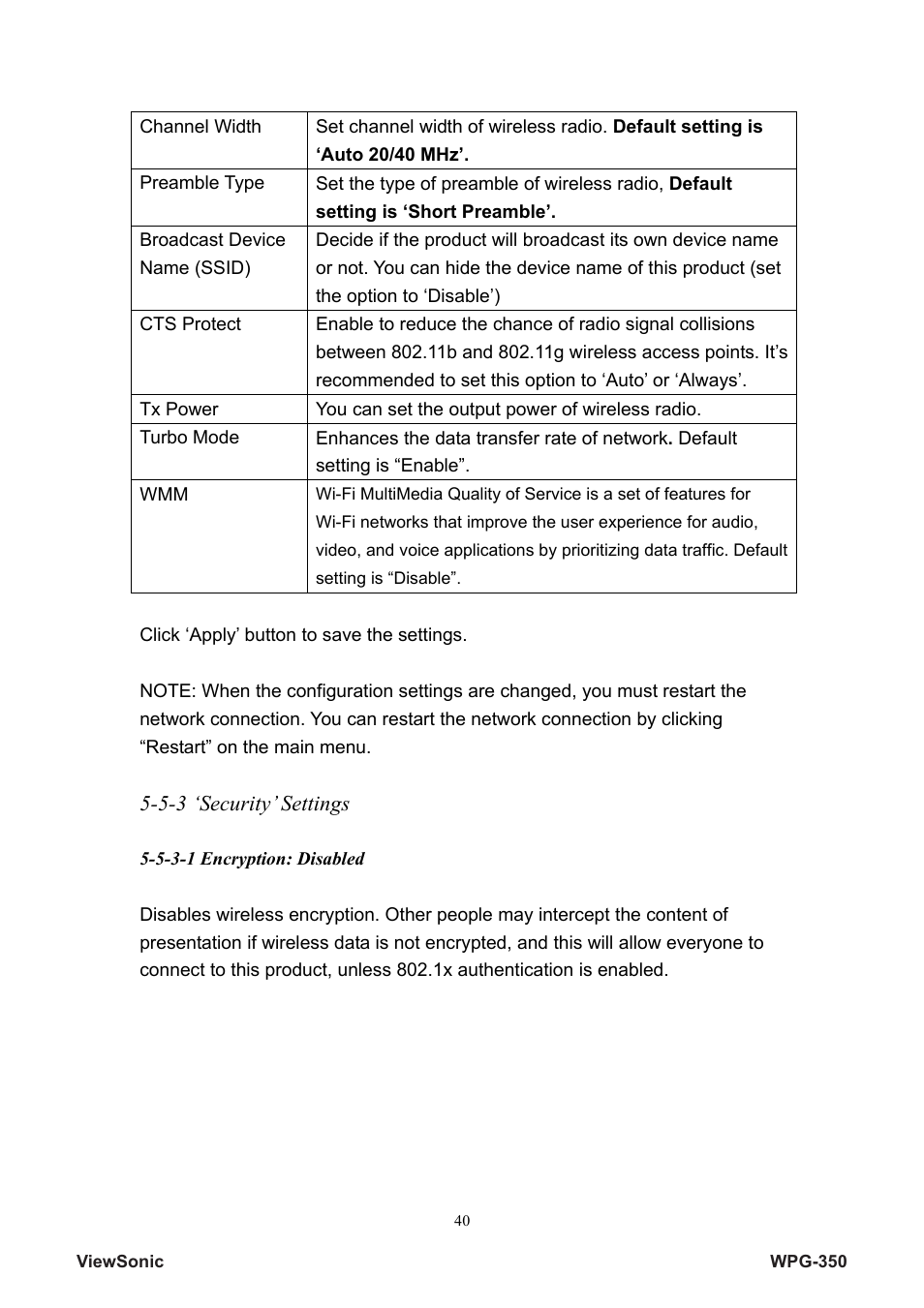 VIEWSONIC Wireless Presentation Gateway WPG-350 VS12526 User Manual | Page 45 / 65