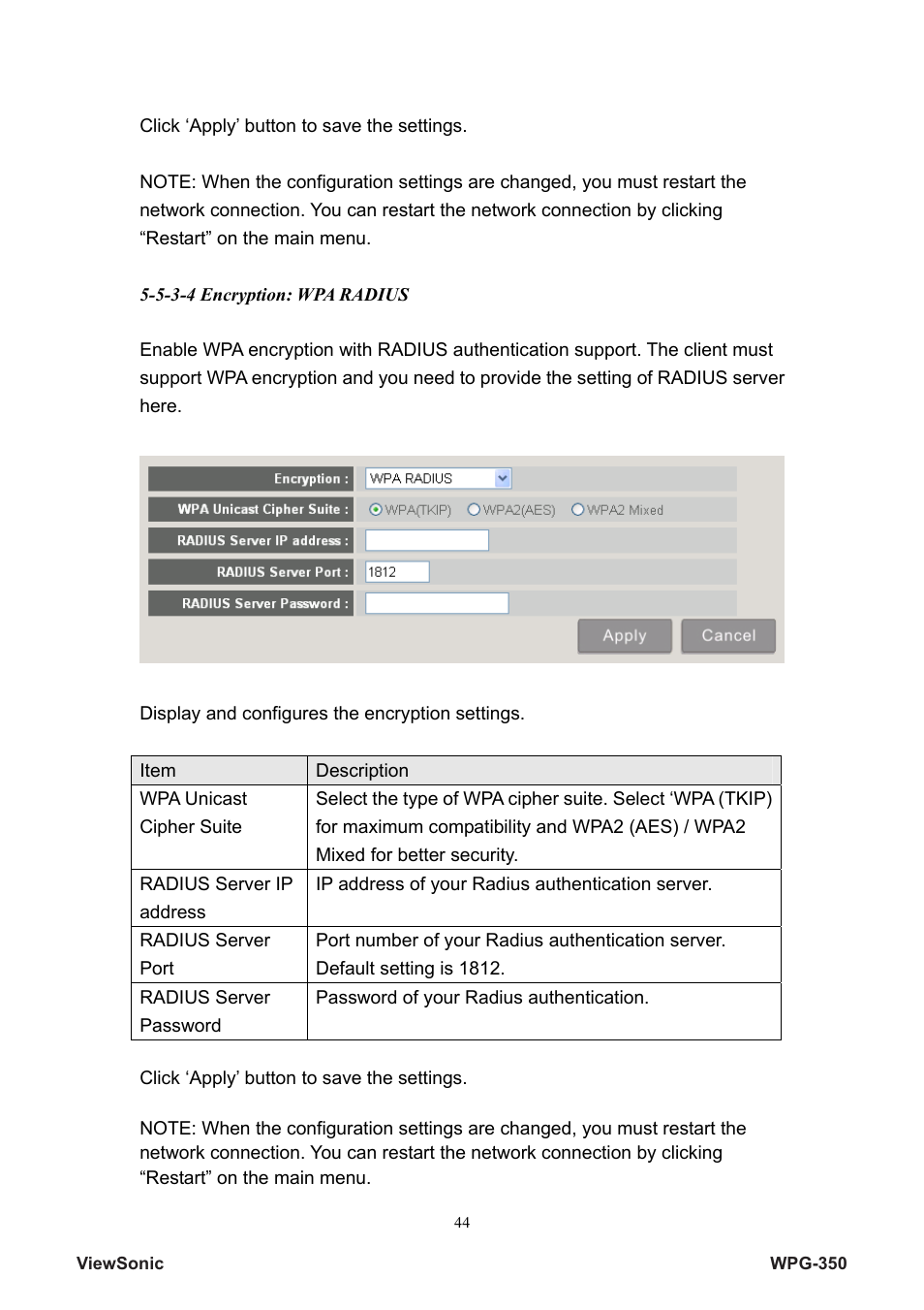 VIEWSONIC Wireless Presentation Gateway WPG-350 VS12526 User Manual | Page 49 / 65