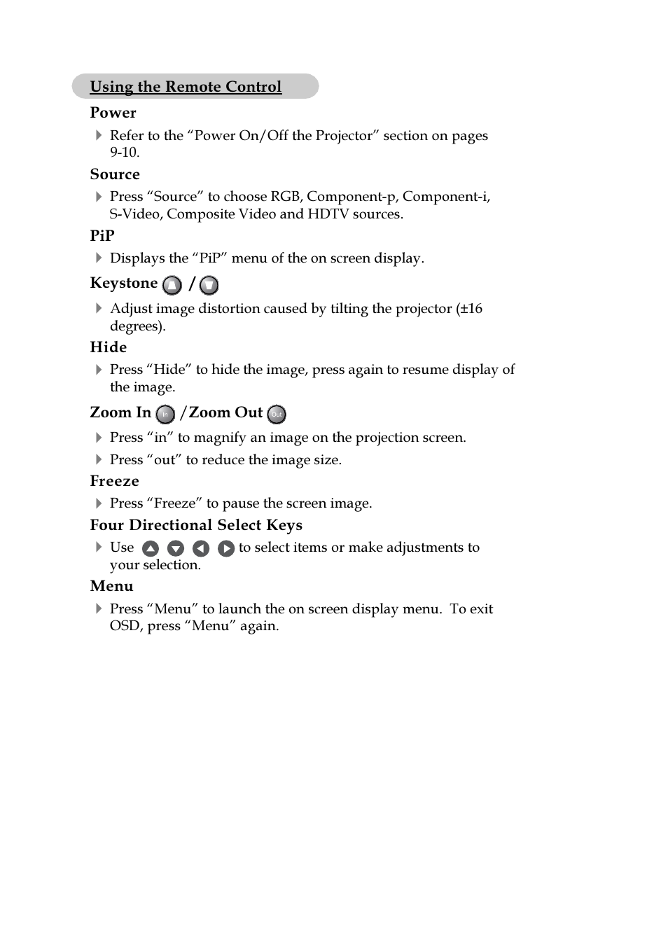 VIEWSONIC PJ255D User Manual | Page 16 / 34