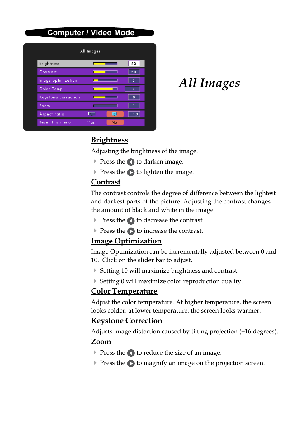 All images | VIEWSONIC PJ255D User Manual | Page 19 / 34