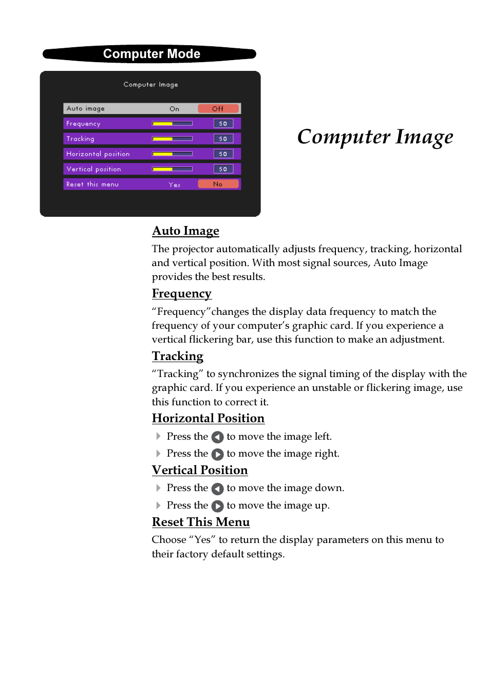 Computer image | VIEWSONIC PJ255D User Manual | Page 21 / 34