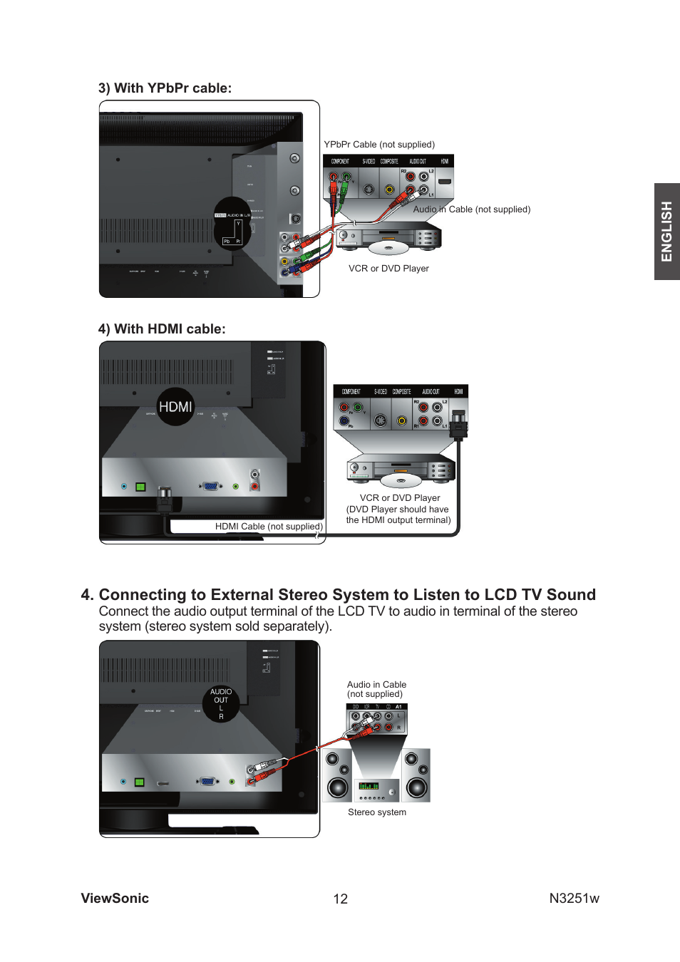 VIEWSONIC N3251w User Manual | Page 14 / 35