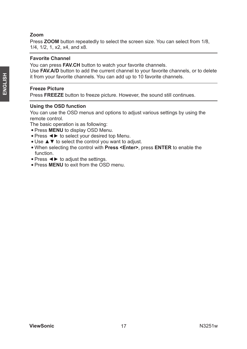 VIEWSONIC N3251w User Manual | Page 19 / 35