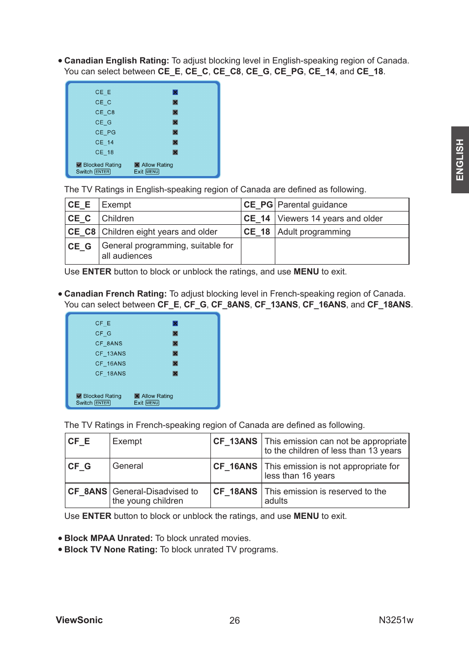 VIEWSONIC N3251w User Manual | Page 28 / 35