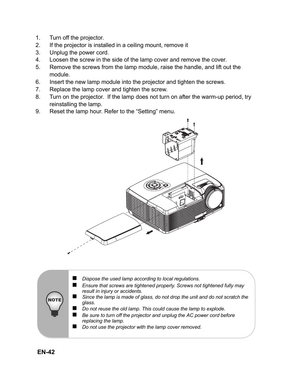VIEWSONIC PJD6221 DLP Projector VS12472 User Manual | Page 45 / 59
